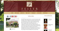 Desktop Screenshot of feiserfuneralhome.com