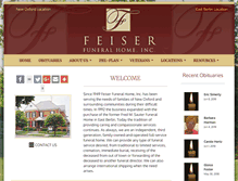 Tablet Screenshot of feiserfuneralhome.com